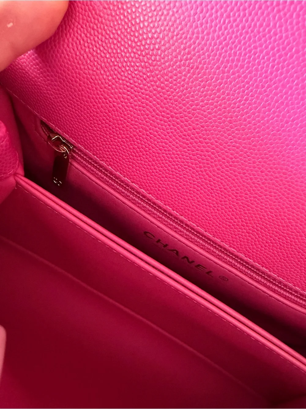 Chanel Pink Quilted Top Handle Flap Bag